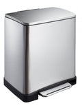 Poubelle Recycle Pedal bin E-Cube 10+9L Inox Mat,EKO